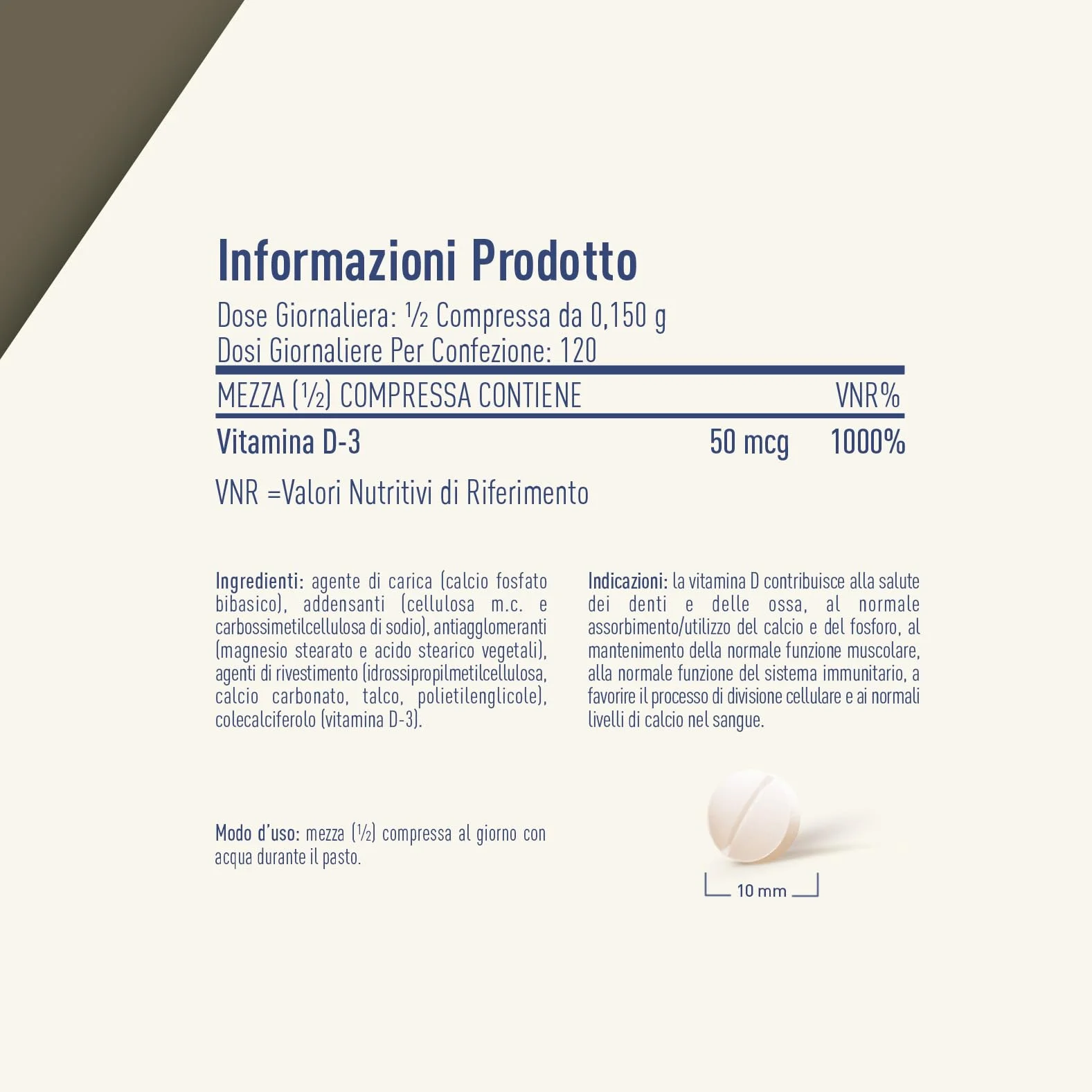 LongLife® Vitamin D 4000 | Vitamina D3 naturale | Alto dosaggio | Difese immunitarie, ossa e denti | Metabolismo del calcio | Fino a 100 giorni di trattamento | Senza glutine e vegetariano
