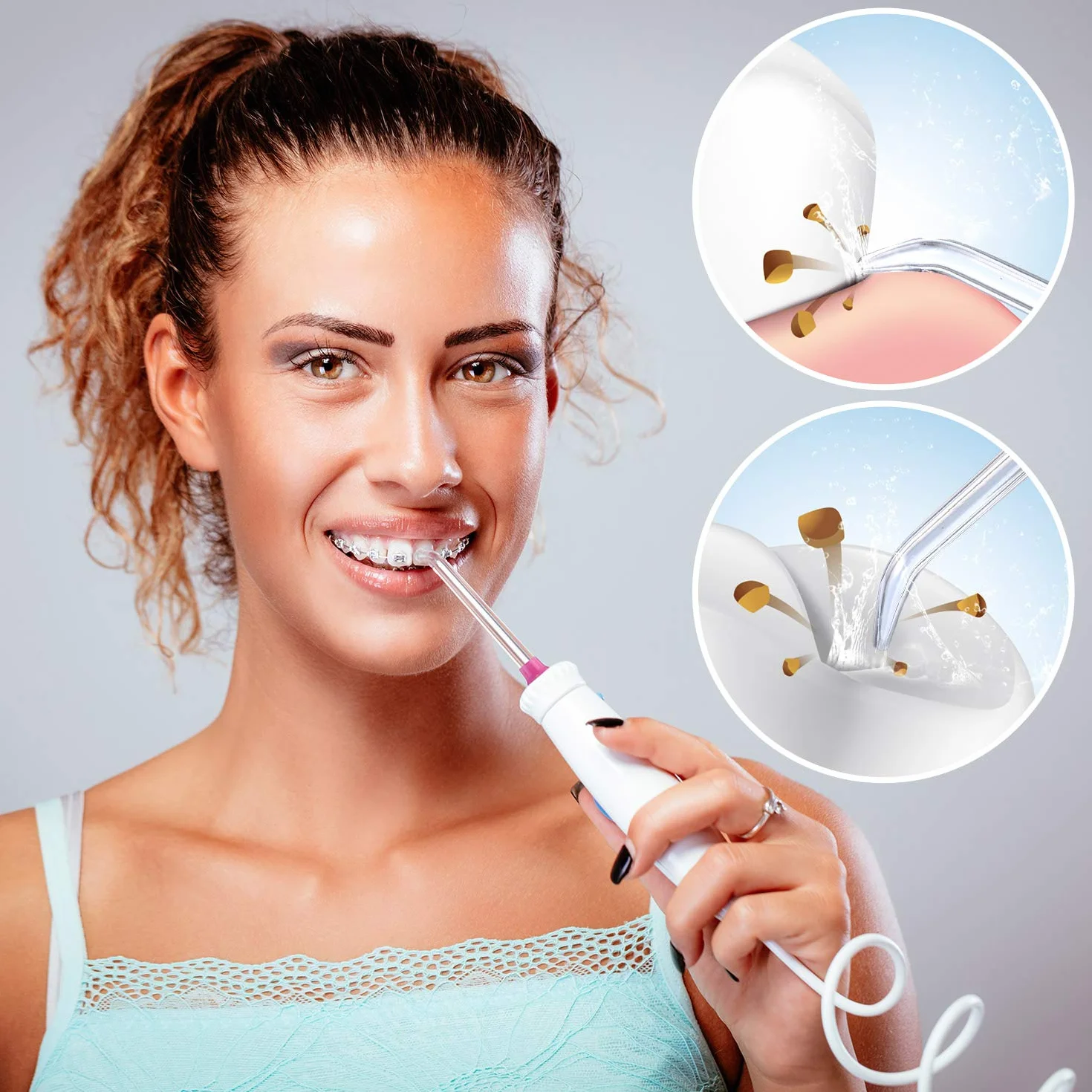 Waterpik Water Flosser Ugello Dentario Ricambio Punte Spruzzo Idropulsore 6 Pezzi
