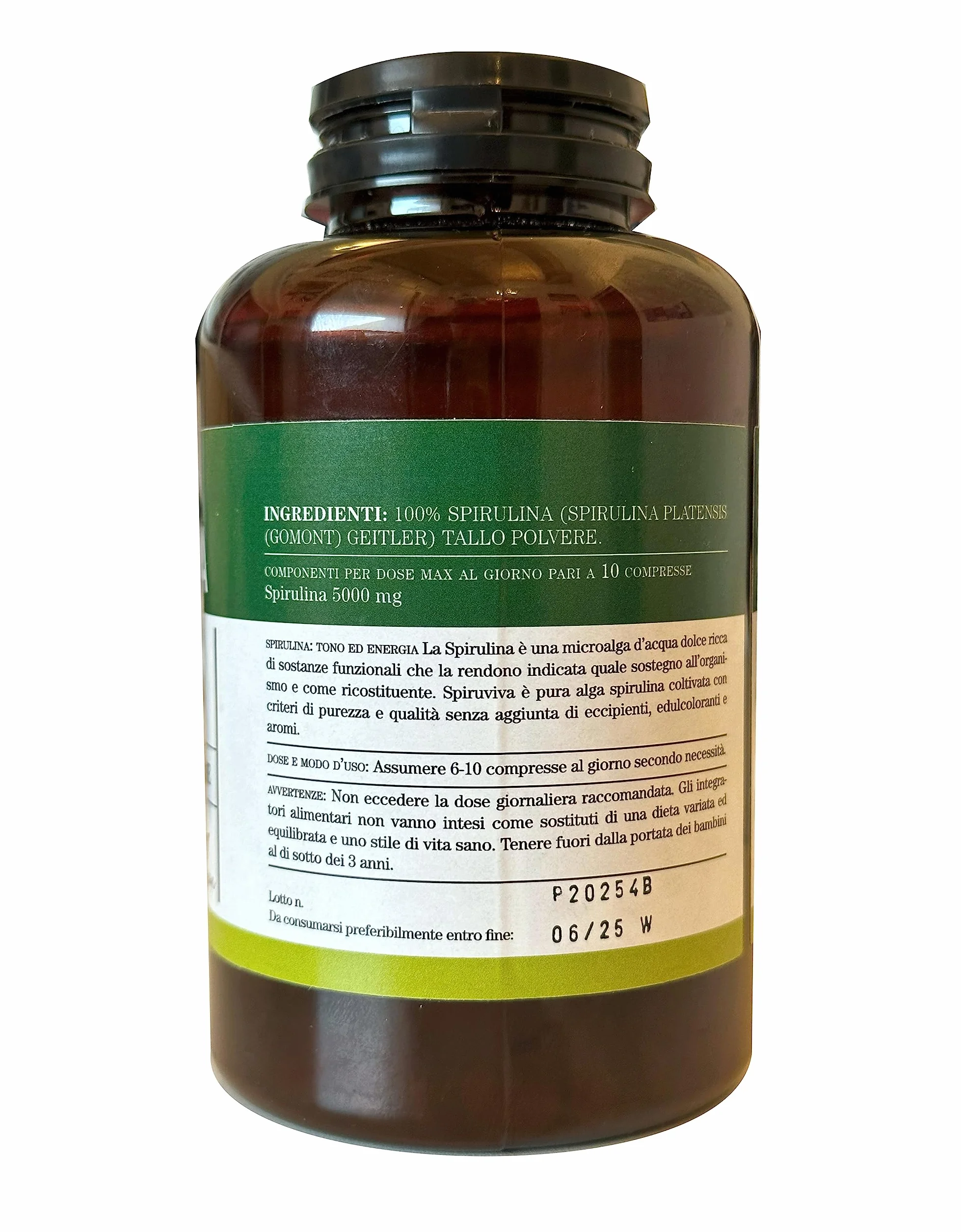 Bioearth Spiruviva Spirulina 540 Compresse
