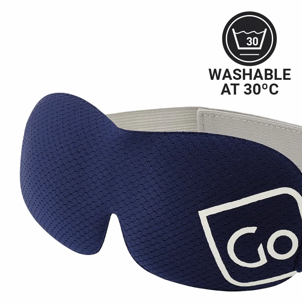 Maschera per gli occhi blu scuro e tappi per le orecchie Go Travel The Dreamer Luxury