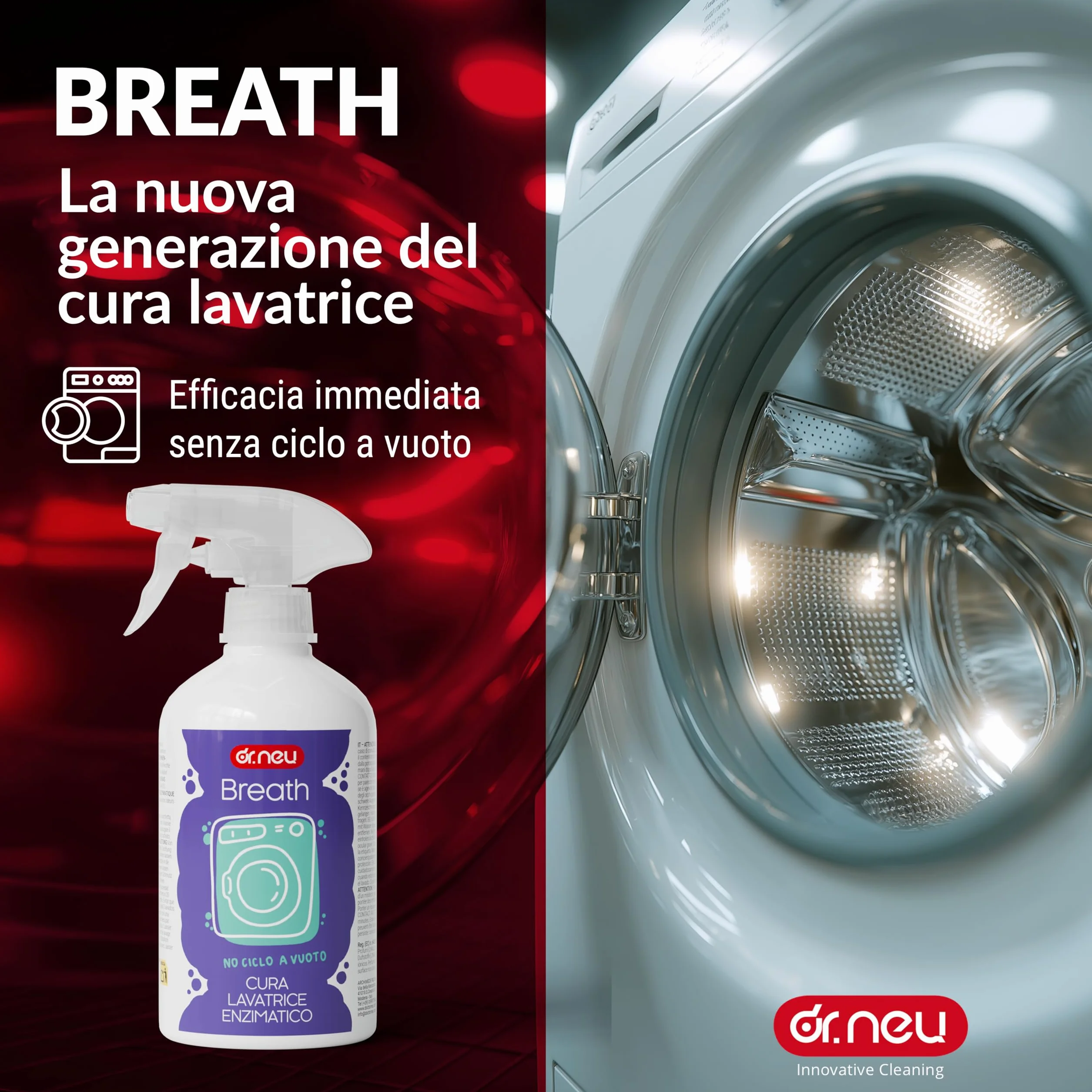 DR. NEU Cura Lavatrice Igienizzante e Anticalcare Breath Spray 500ml