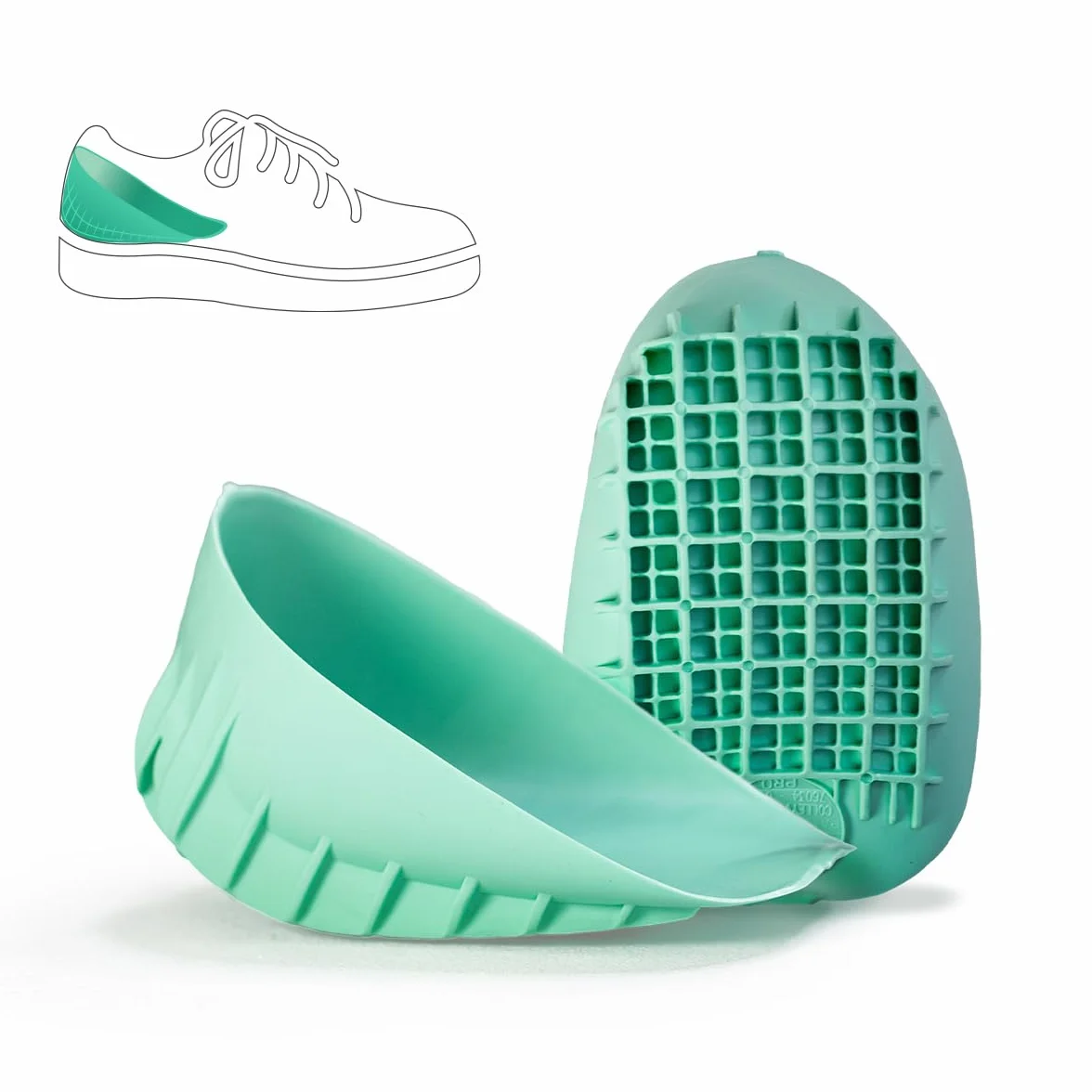 Tuli's Heavy Duty Heel Cups – Talloniere per Sperone Calcaneare – Rinforzate per Fascite Plantare e Malattia di Sever – Solette per il Tallone ad Elevato Assorbimento degli Urti, 1 Paio, Medio
