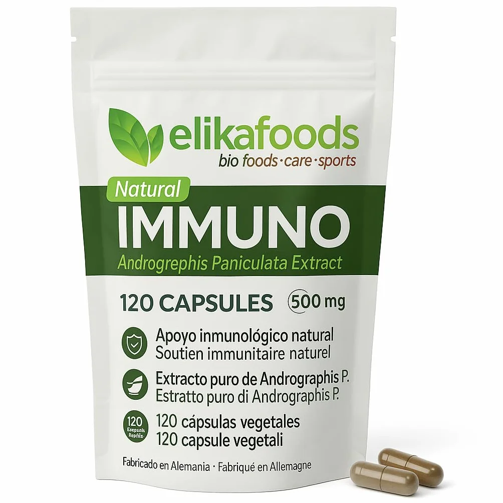 Estratto di Andrographis Paniculata 120 capsule 500mg integratore alimentare vegano senza glutine