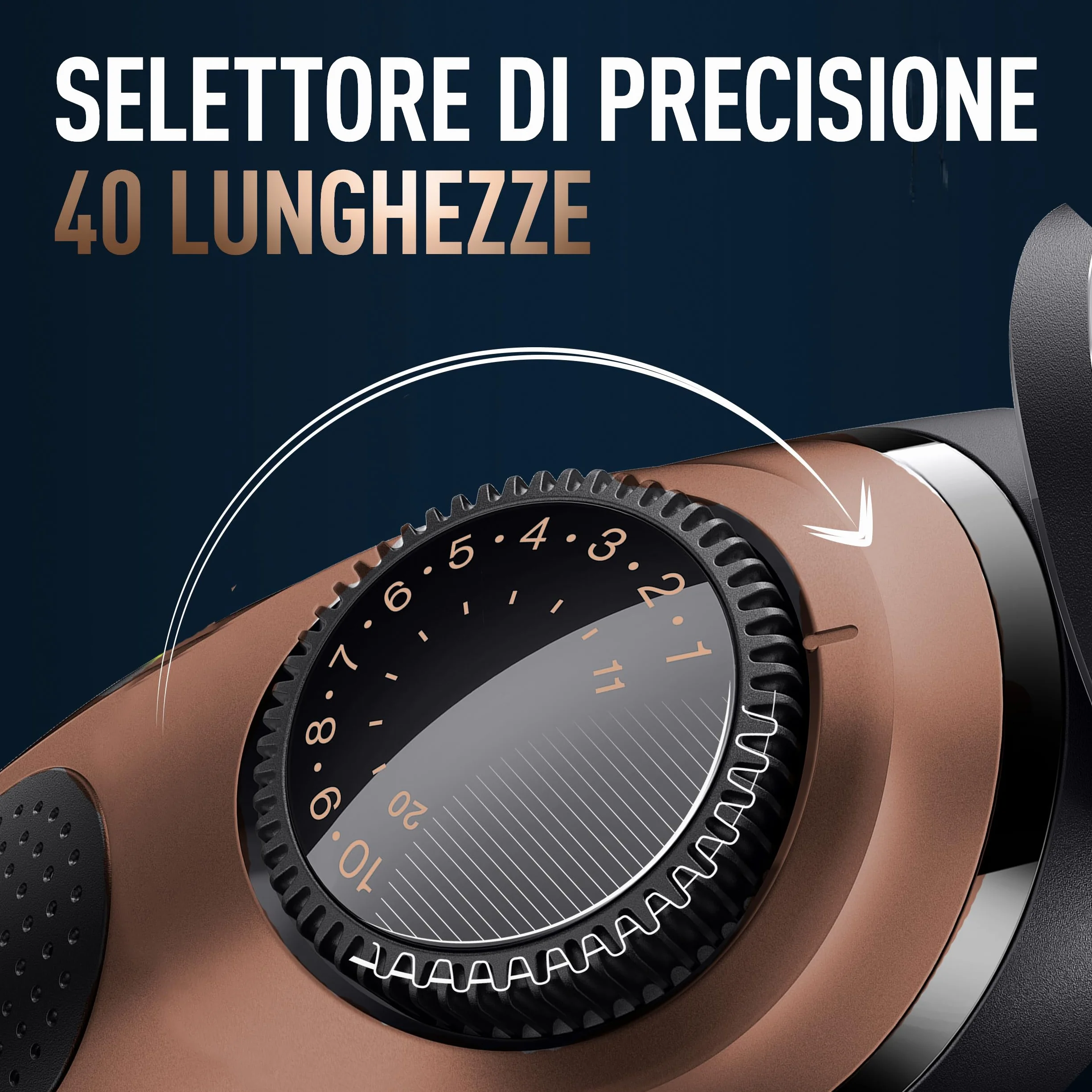 King C. Gillette Regolabarba Uomo Pro, Rasoio Elettrico Barba, 40 Impostazioni Lunghezza, Lame Metallo, Testina Precisione, 2 Pettini Lavabili