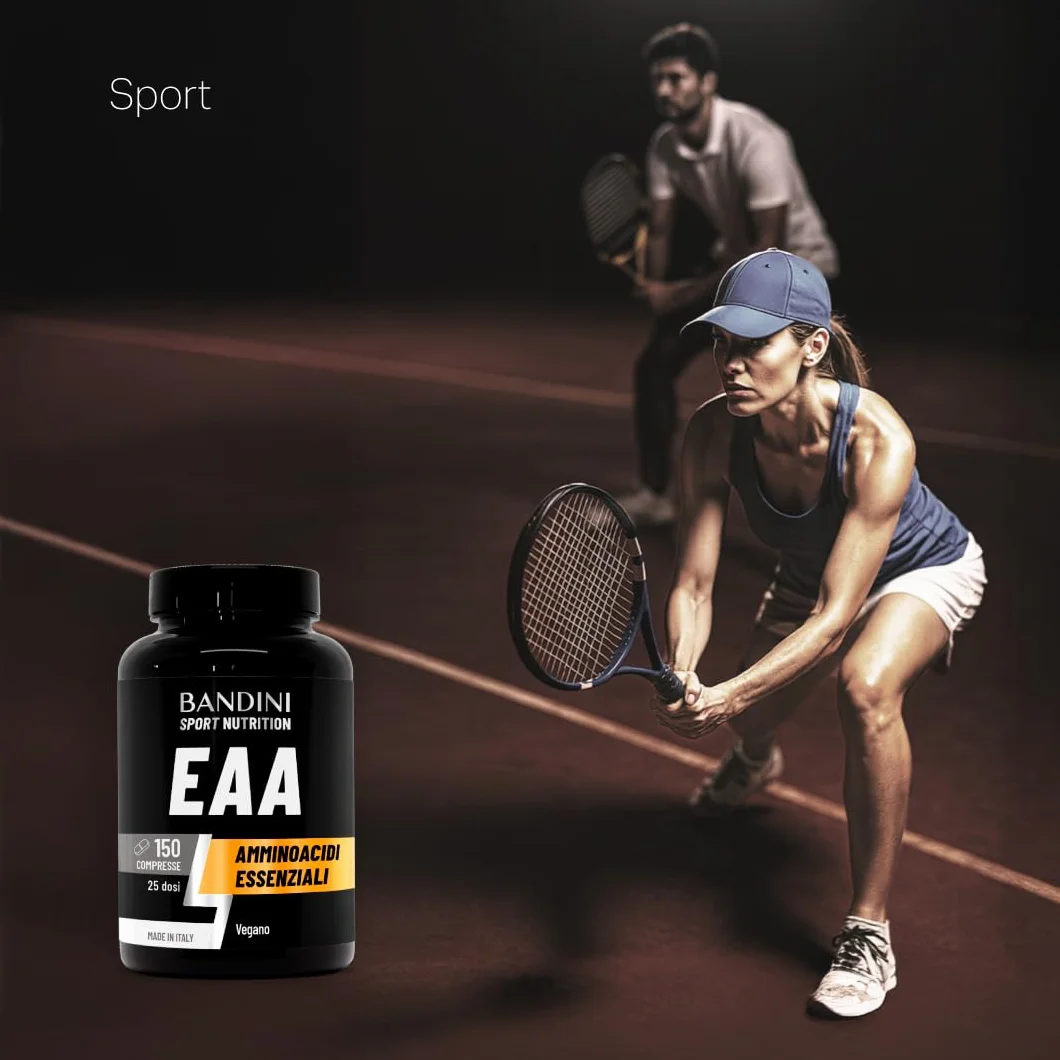 Bandini® EAA Aminoacidi Essenziali 1300mg | 150 Compresse | Complesso 9 Amminoacidi Intra Pre Post Workout - Essential Amino da Fermentazione | Integratore Alimentare sportivo | Vegan, Senza Zuccheri