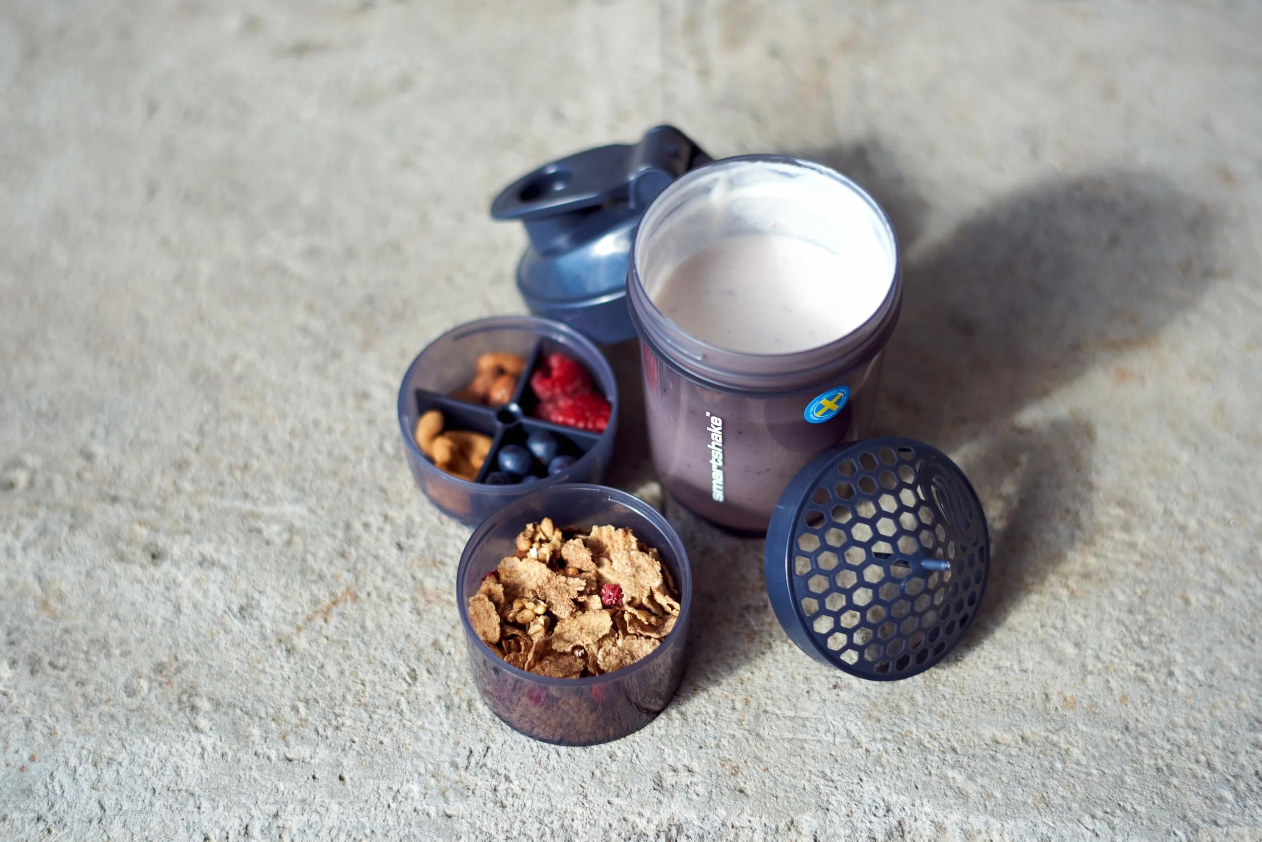 SmartShake Original2Go, Gunsmoke Black - 600 ml.