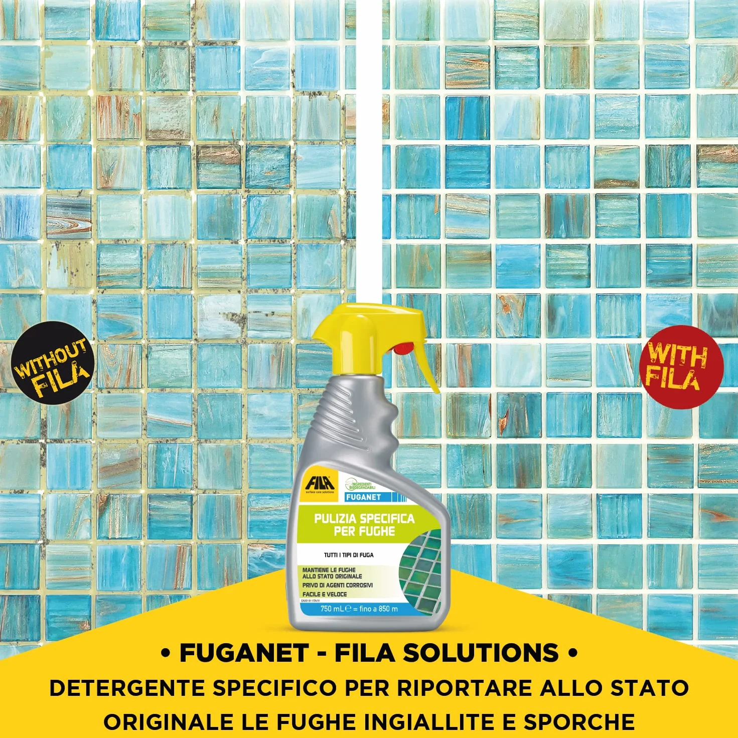 FILA FUGANET Pulizia Specifica per Fughe 750ml