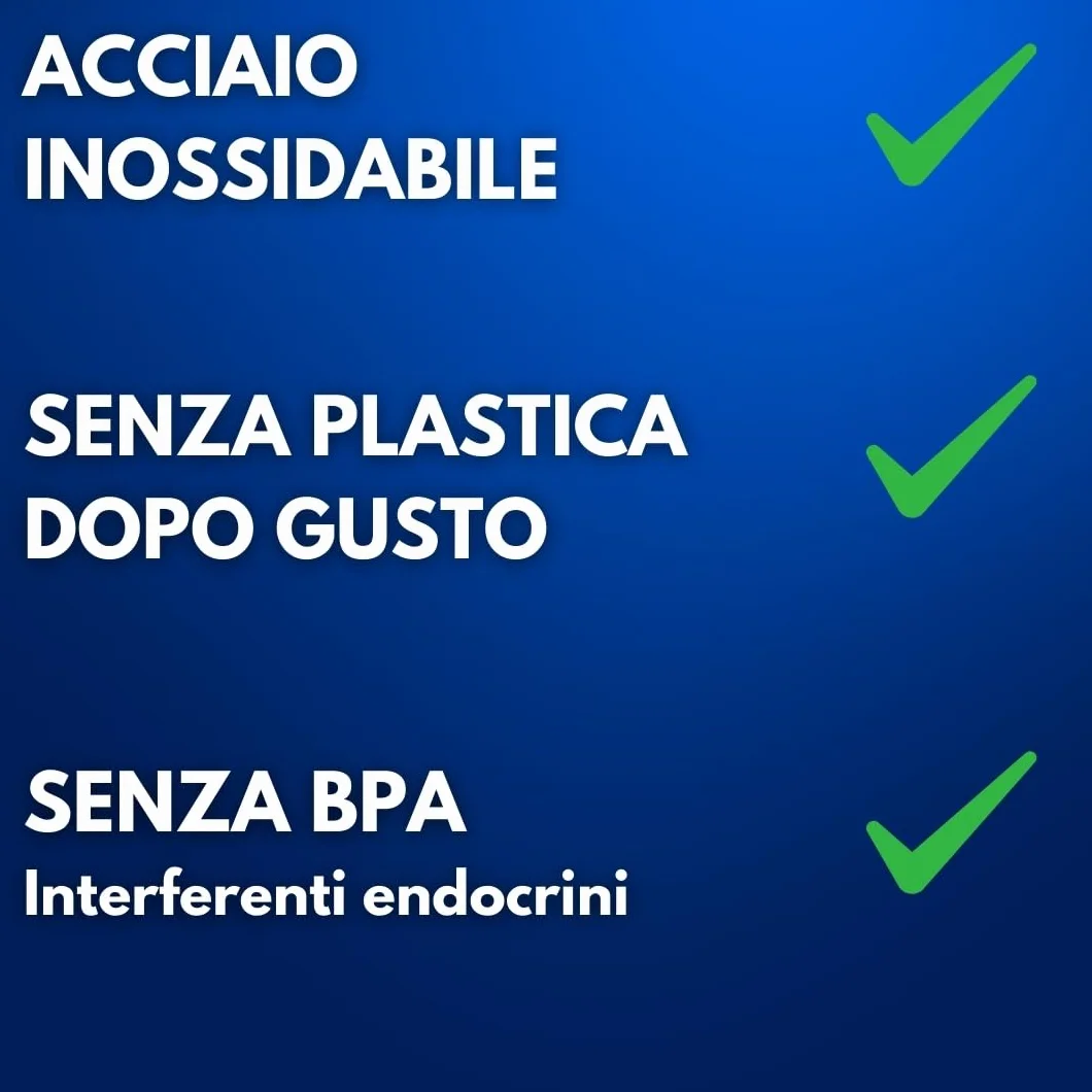 DIX SHAKER proteine 750 ml ✗ In acciaio inossidabile con scomparto da 60 grammi per polveri ✗ Bottiglia sportiva ✗ Senza BPA - (NOIR)