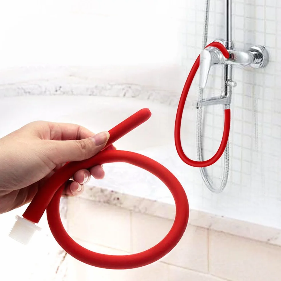Tubo Flessibile per clistere Silicone Comodo Attacco per clistere per Donne e Uomini Tubo da 50 cm + 150 cm