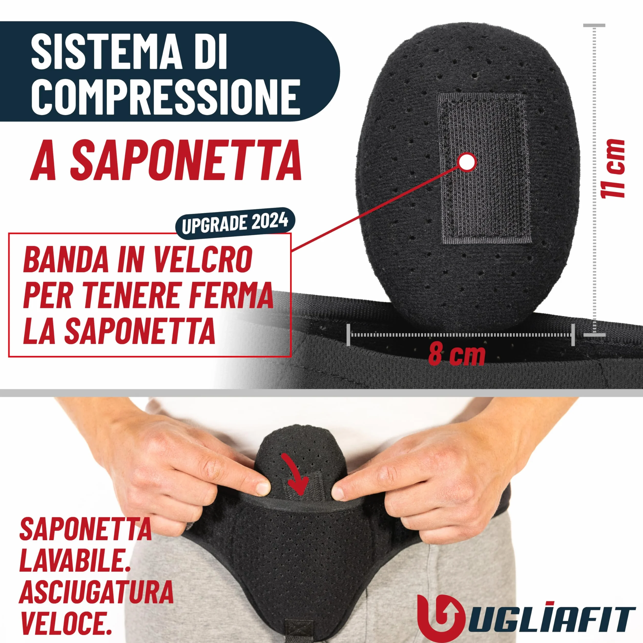 Slip Ernia Inguinale Uomo e Donna Panciera Maschile Regolabile e Flessibile Mutande Per Ernia Inguinale Uomo