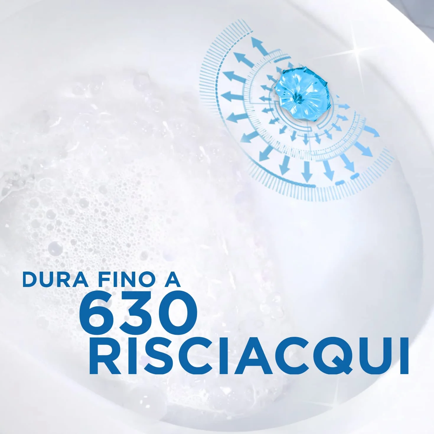 Duck Fresh Discs Base per Dischi Gel Igienizzanti WC, Fragranza Marine, Confezione da 1 Applicatore e 6 Dischetti