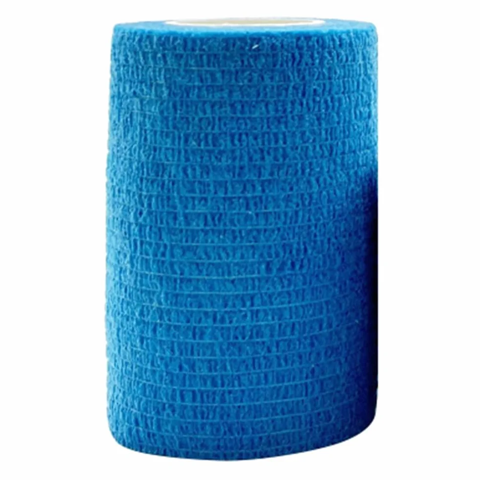 Nastro Avvolgente per Elastiche Autoadesive Sportive Blu per Cuscinetti di Supporto per Ginocchia, Caviglie,