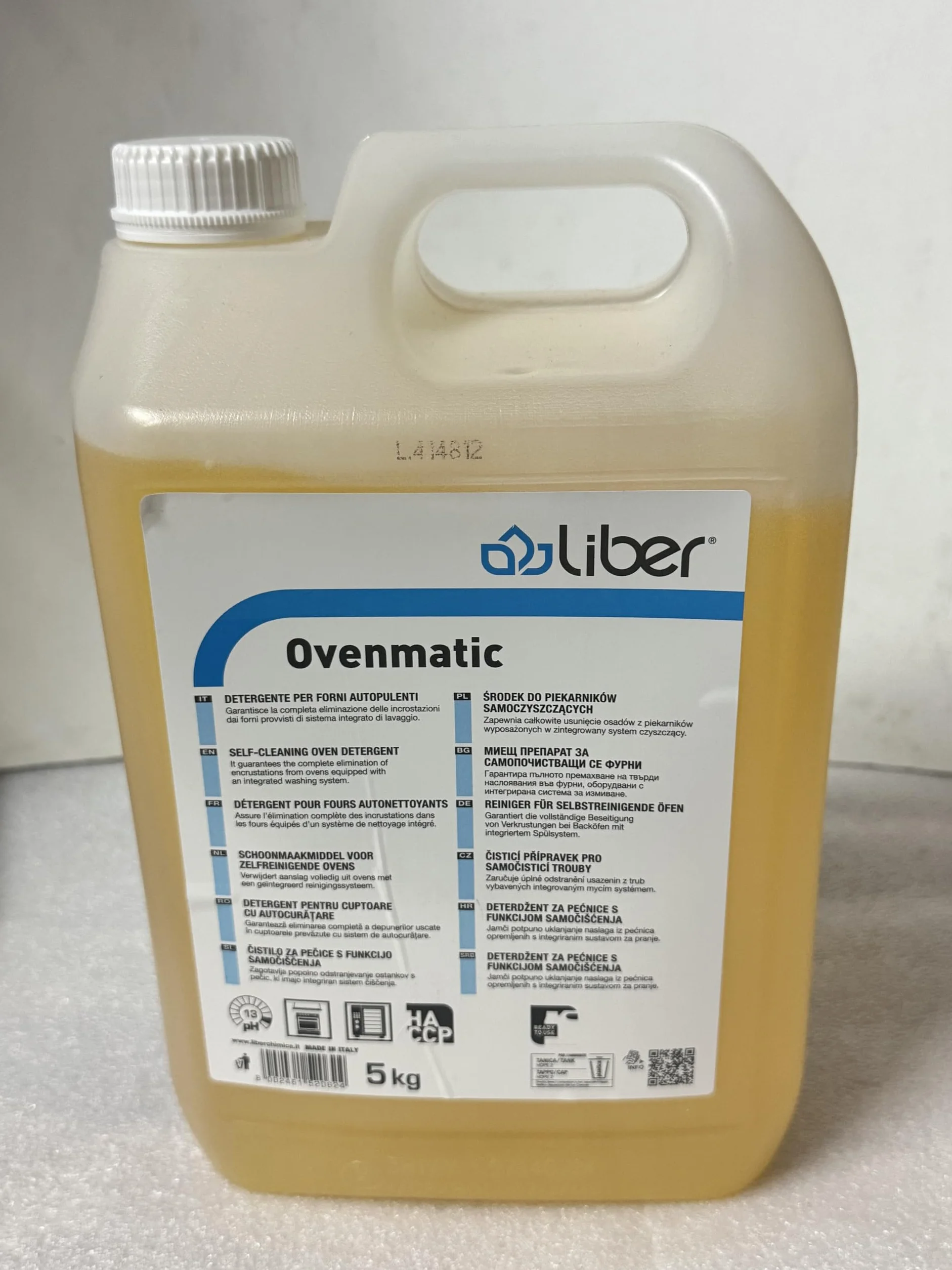DETERGENTE PER FORNI AUTOPULENTI OVENMATIC Liber 5 Kg