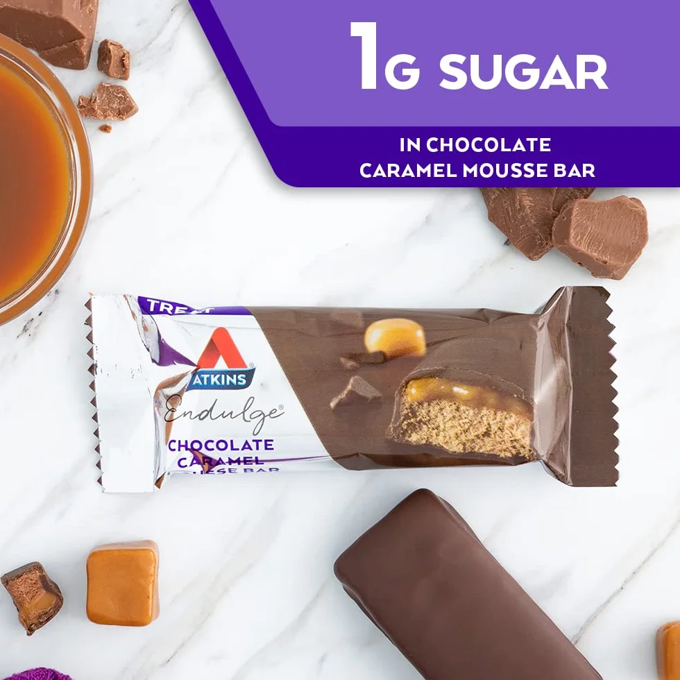 Chocolate Caramel Mousse Bar, 5 Bars, 35ml (34g)