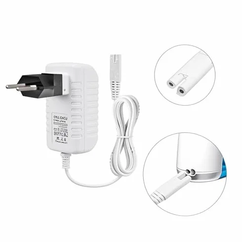 Caricatore a due pin per Waterpik Cordless Plus Water Flosser WP-450 WP-450W WP-450C WP-450EC
