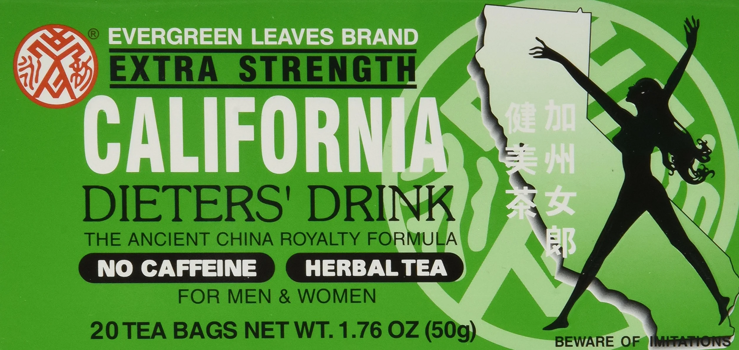 Evergreen Leaves Brand California Dieters' Tea 20 TB by Evergreen leaves