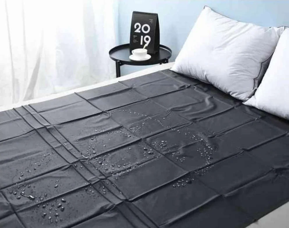 Articoli Domestici Quotidiani Nero Impermeabile Pvc Lenzuola Plastica Riutilizzabile Regalo Coppia F19