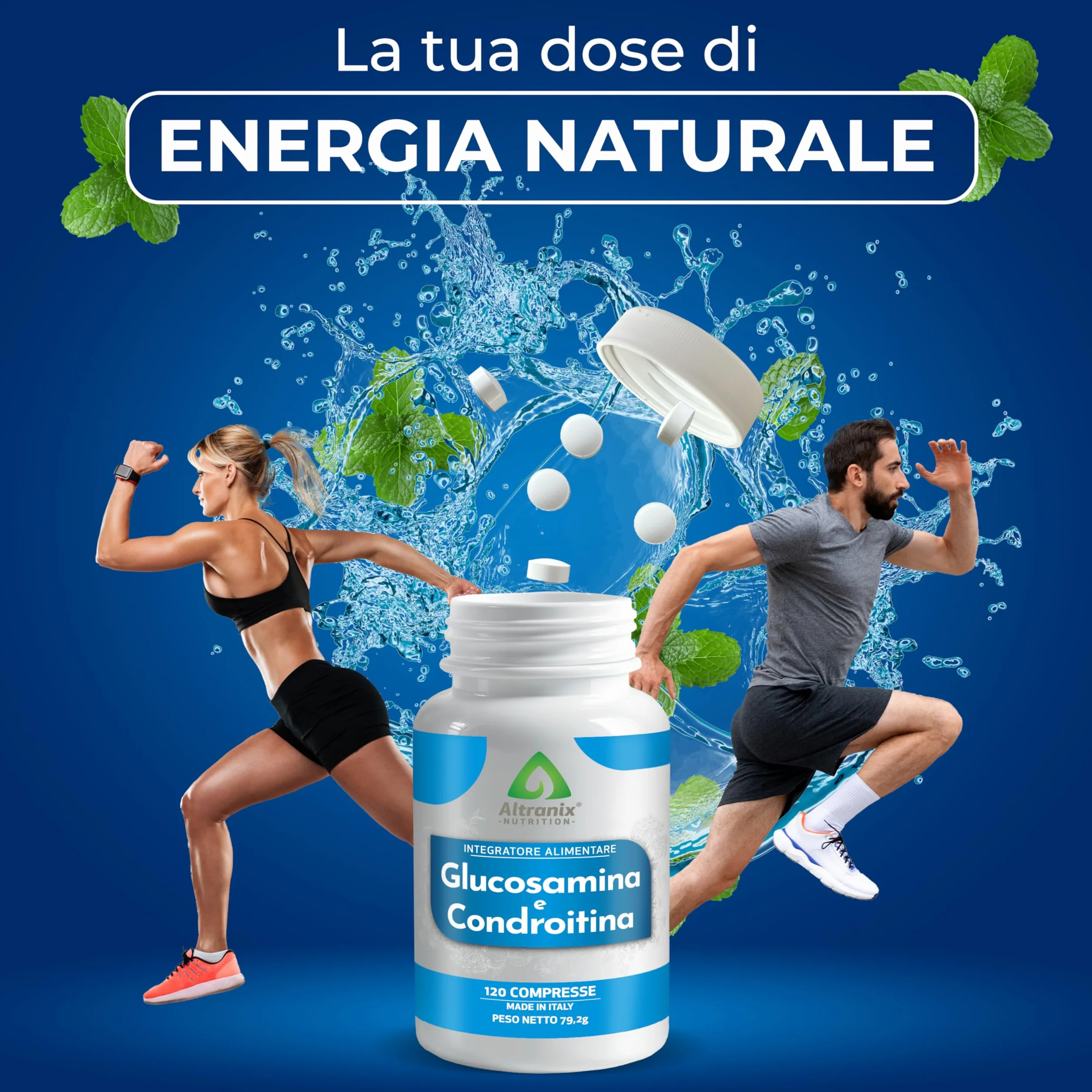 Glucosamina Condroitina – 120 Compresse – Integratore Articolazioni e Cartilagini – Supporto Naturale per il Benessere Articolare