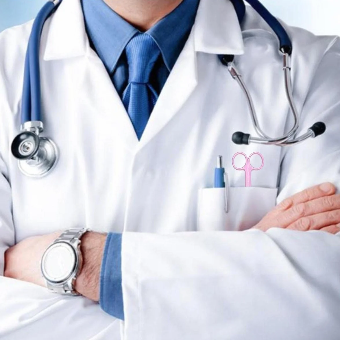Forbici Infermiere - Accessori Infermiere Lavoro - Forbici da Pronto Soccorso (Lila)