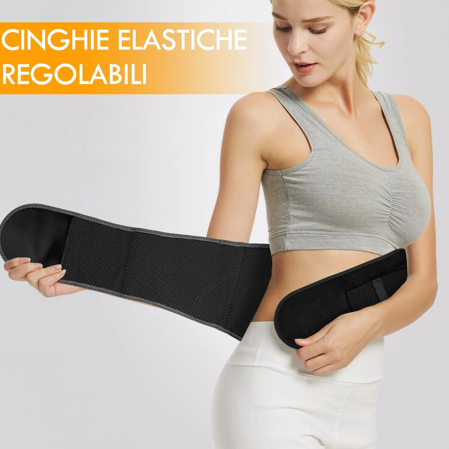 16000mAh Batteria Fascia Lombare Riscaldamento,Termoforo Lombare con 3 Livelli di Temperatura e Massaggio a Vibrazione,cintura riscaldante per la schiena con USB regalo per mamme, donne (Nero)