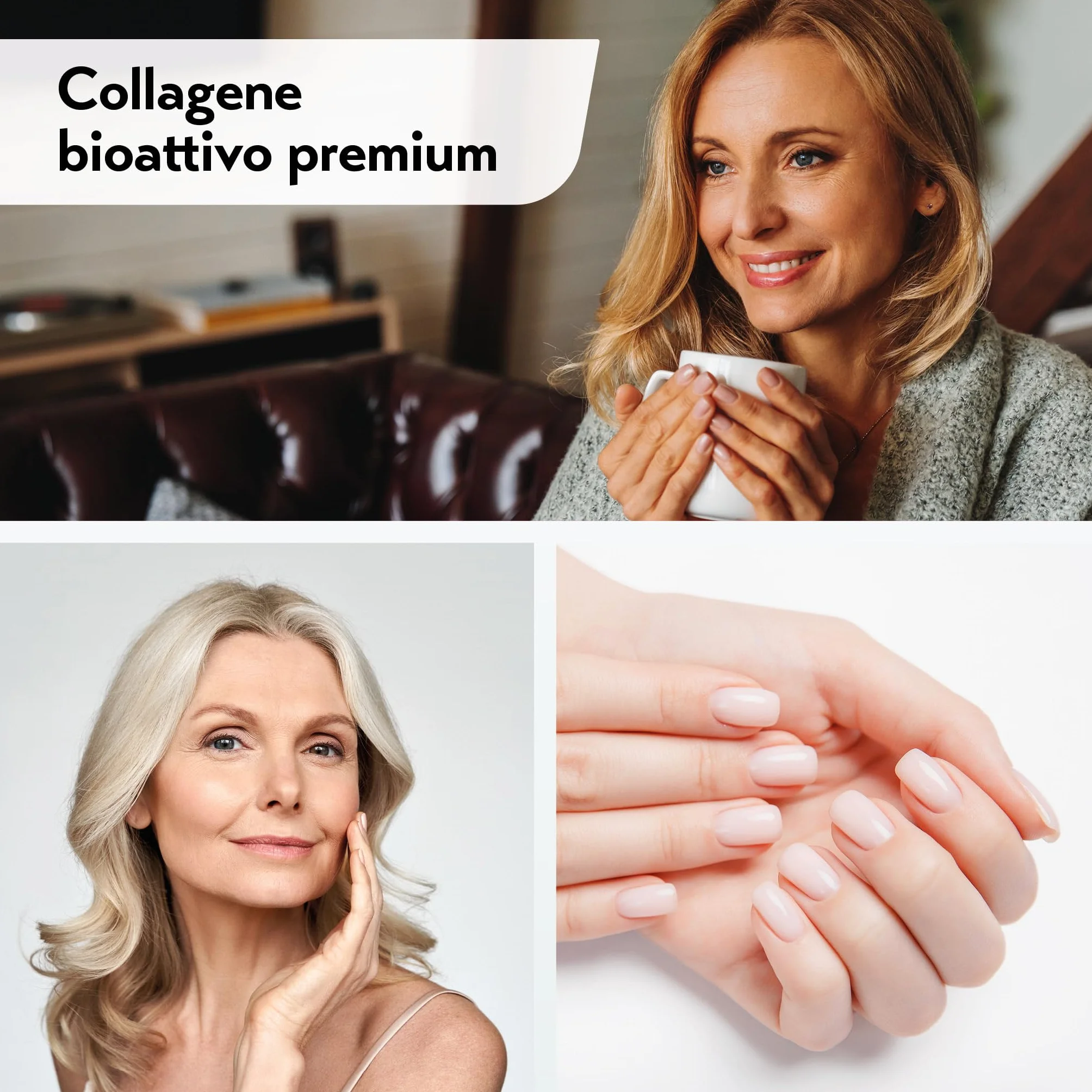 PureSGP Collagen 300g Collagene Puro Qualità Farmaceutica Peptidi Bioattivi Vitamina C Biotina Gusto Neutro