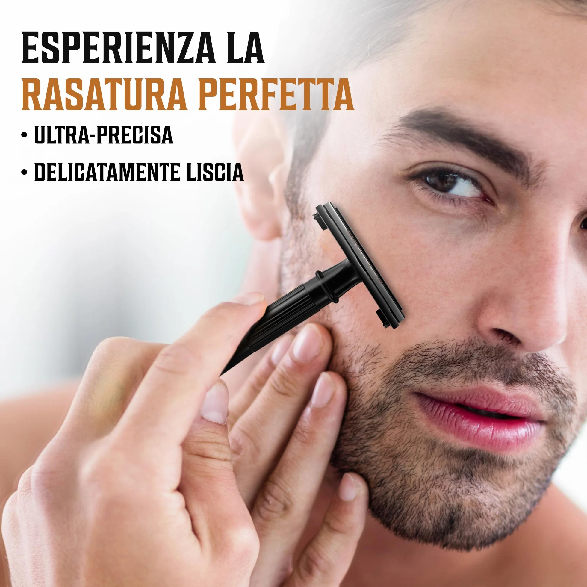 Shaving Revolution - 50 Lame da Rasoio a Doppio Taglio - Sicurezza per la Rasatura Maschile in Acciaio Inox Giapponese al Platino per una Rasatura Liscia, Precisa e Pulita