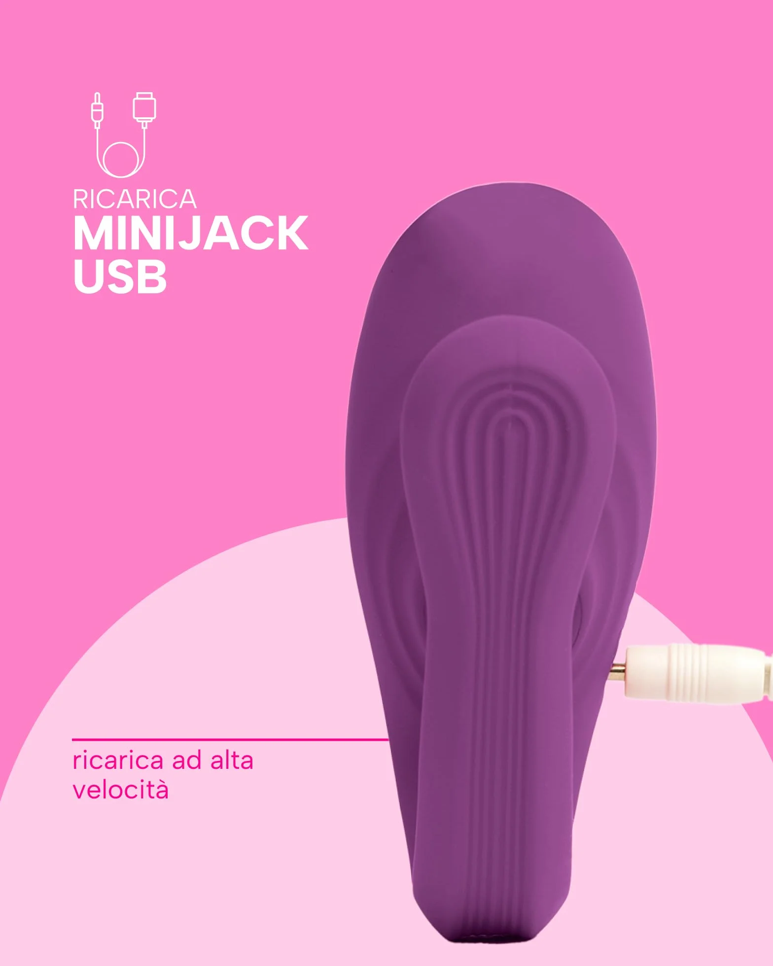 MySecretCase Vibratore per Donna Telecomando a Distanza 7 Modalità Vibrazione Stimolatore Clitoride Viola