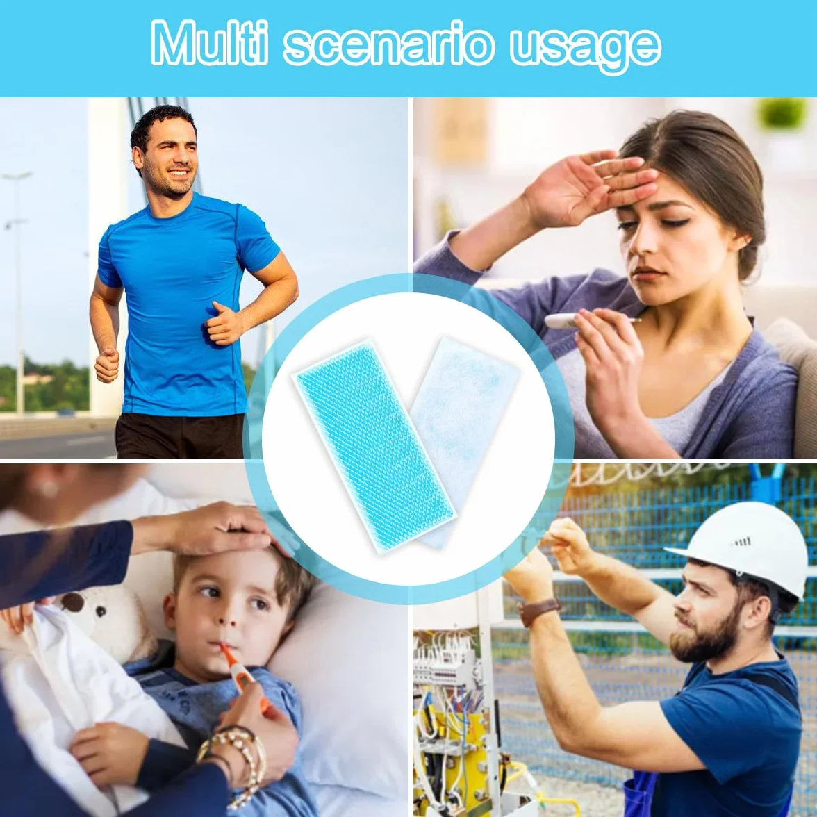 50 Pezzi Raffreddamento Gel Patch, Patch Fronte Di Raffreddamento, Alleviare la Stanchezza, Sollievo Dalla Febbre, Rinfrescare il Caldo Estivo