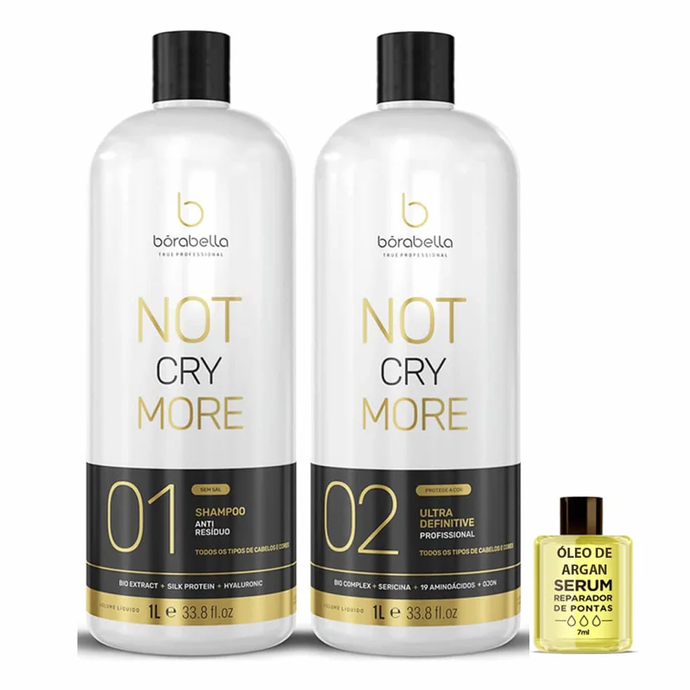 Borabella Progressiva Not Cry More Sem Formol 2x1000ML