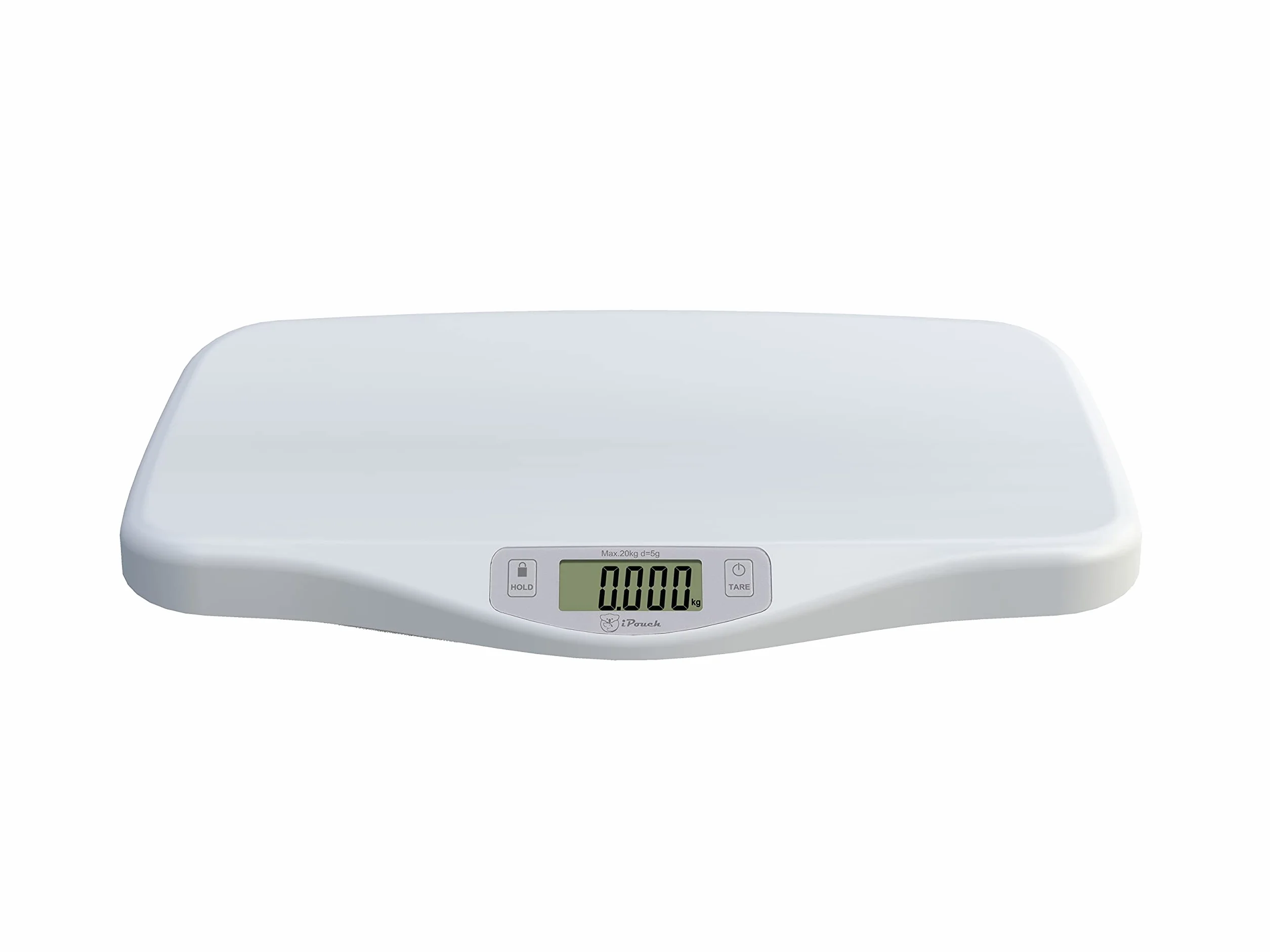 Bilancia Digitale per Neonati ad Alta Precisione 5g, Capacità Massima 20kg, Bianco