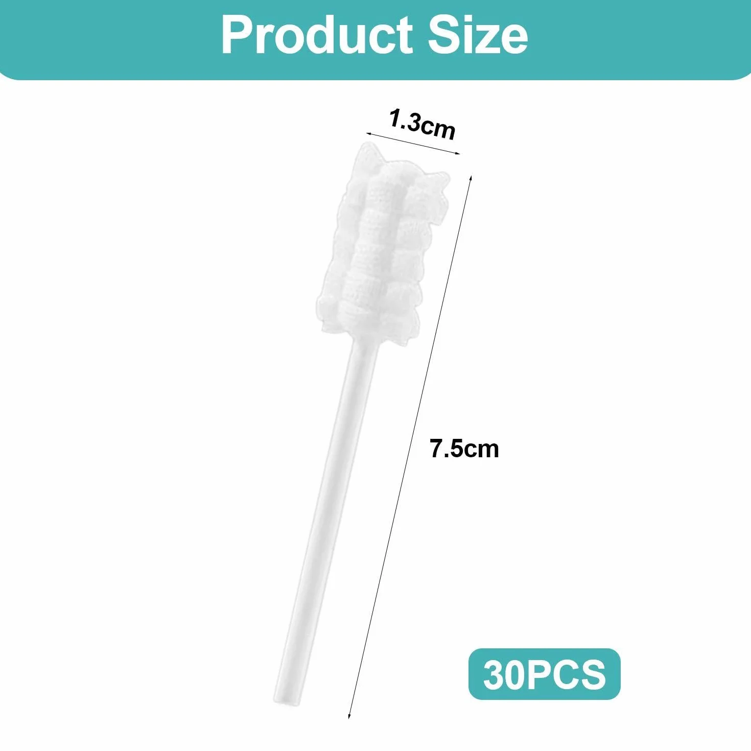 Confezione Da 30 Puliscibocca Per Neonati, Puliscibocca Per Neonati, Puliscibocca, Spazzolino Per Dentini Con Setole Morbide, Bastoncini Cotonati Per Bambini