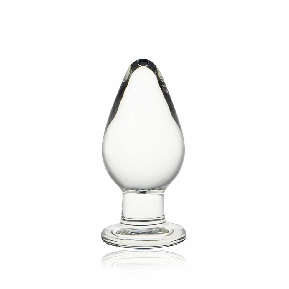 Plug Anale in Vetro Crystal Glass Plug Giocattolo Sessuale 10 * 4 cm Giocattolo Anale Principiante per Donne e Uomini Masturbazione Stimolazione del Punto G Plug Anali Giocattoli Sessuali