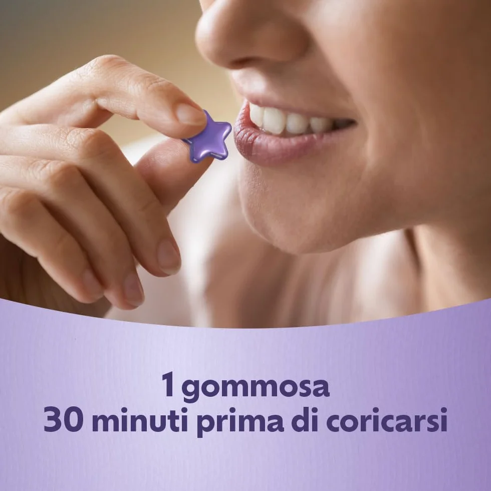 Laila DormiBene Integratore alimentare per il sonno Herbal 5 Complex Melatonina 60 pastiglie gommose