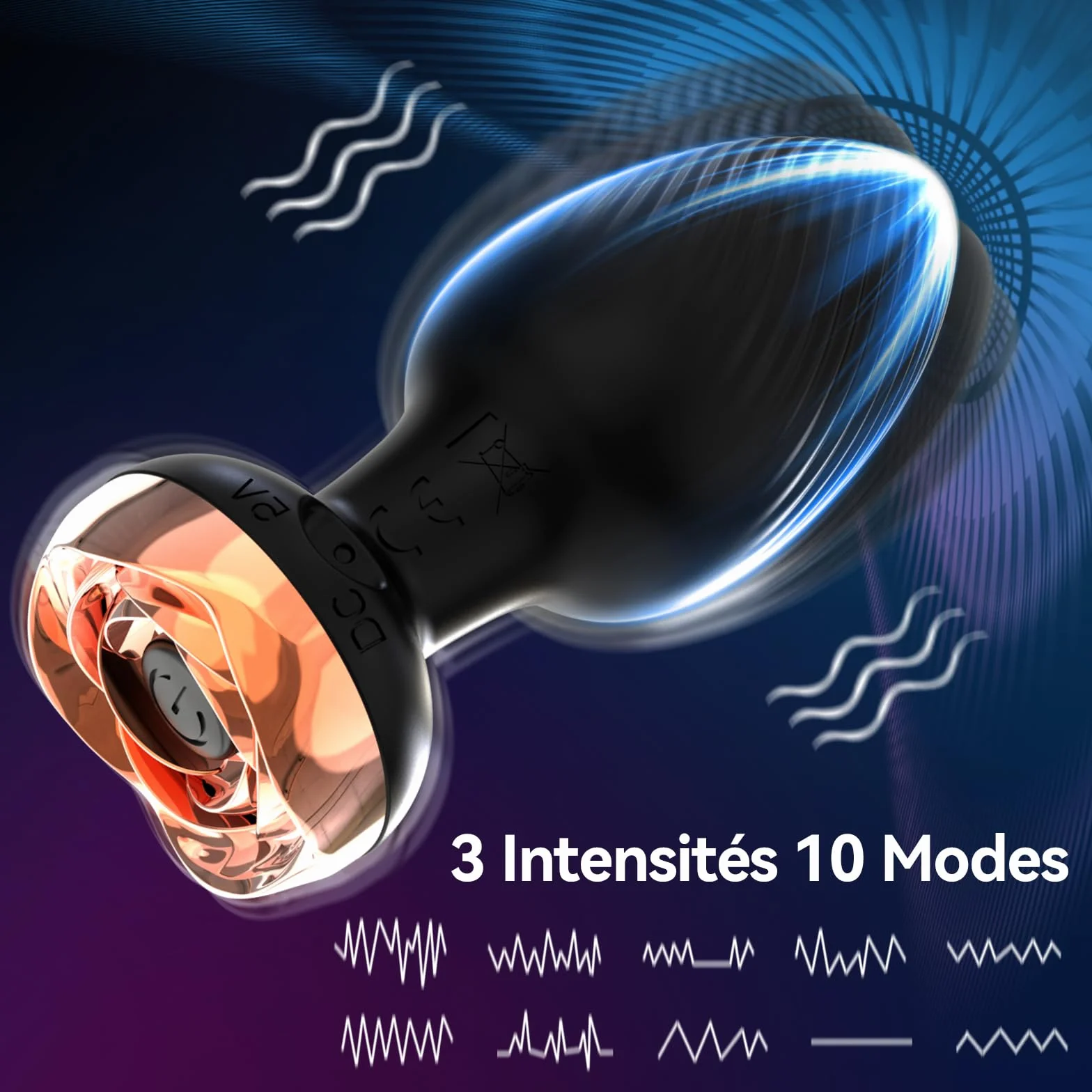 Plug Anale-dilatatore Donna Sexytoysys Uomo Sex Toys Coppia Vibratoreper Uomo Professionale Dildo Anale Vibratore Toys Sessuali per Uomini Anello Vibrante per il pene con 10 Modalità, A26020301
