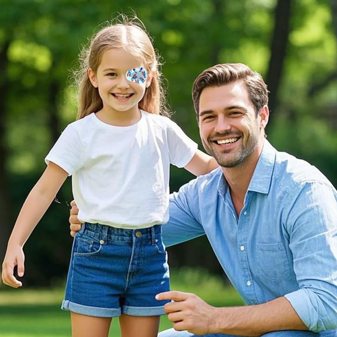 JEYORZY 9 Pezzi Bende Oculari per Bambini, Benda Adesiva in Cotone per Bloccare la Luce
