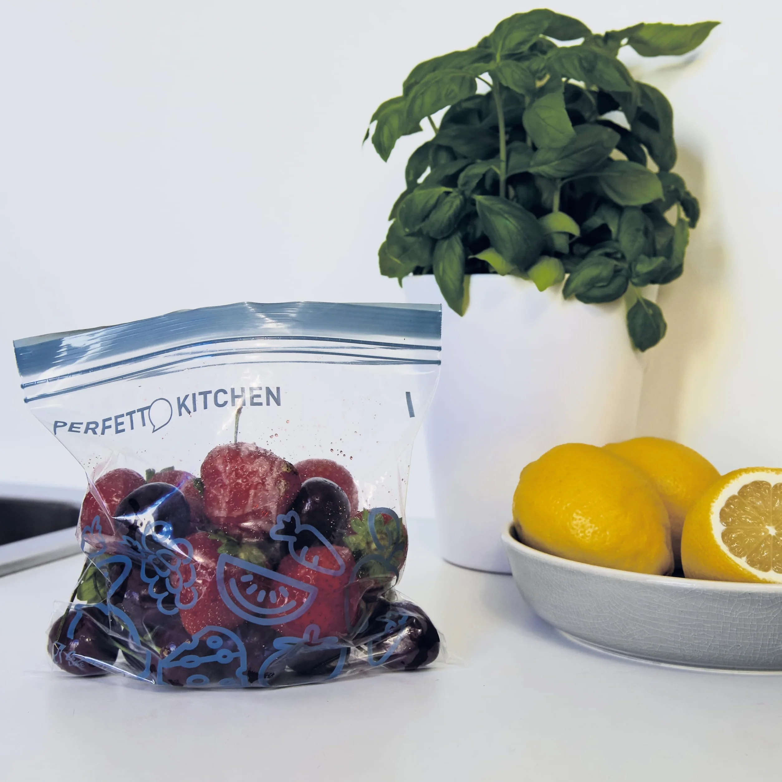 Perfetto Kitchen Frescofood Sacchetti Richiudibili per Alimenti XS 17x15 cm, 25 sztuk
