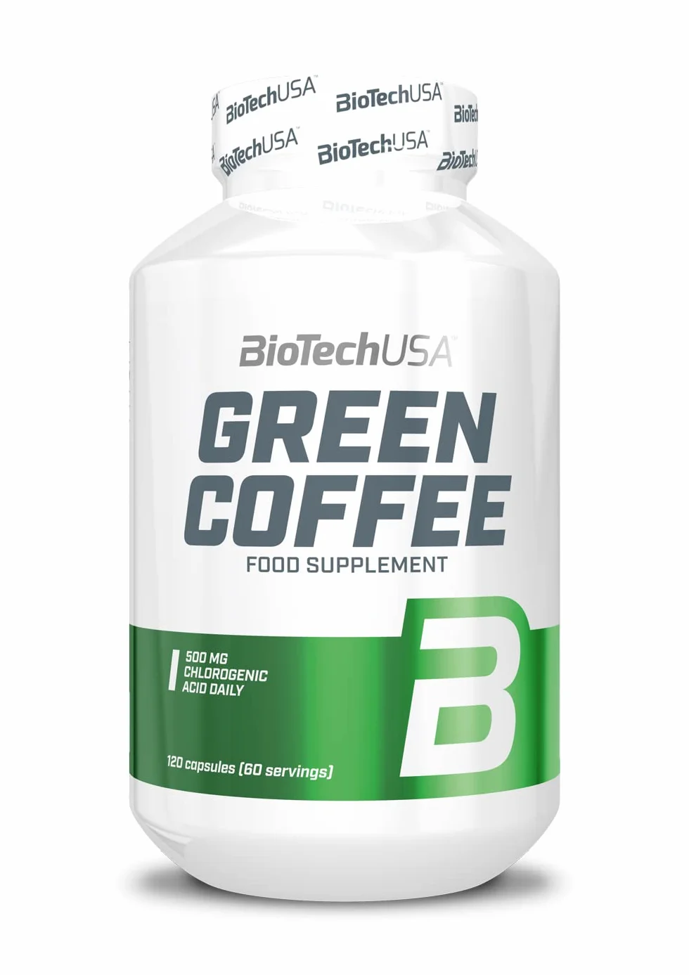 BioTechUSA Green Coffee Estratto di Caffè Verde e Cromo 120 Capsule Supporta Metabolismo e Zucchero nel Sangue