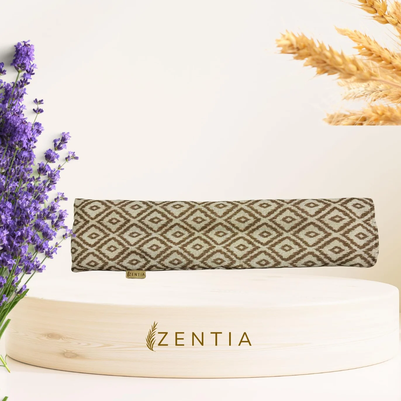 Sacco Semi Microonde 12x50cm Lavanda, 100% Cotone - Borsa Termica Calore e Freddo - Cuscino Cervical Grande