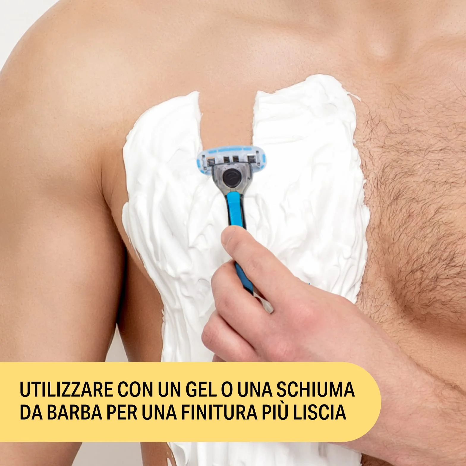 Rasoir corps et intime pour homme 1 manche + 7 recharges lames