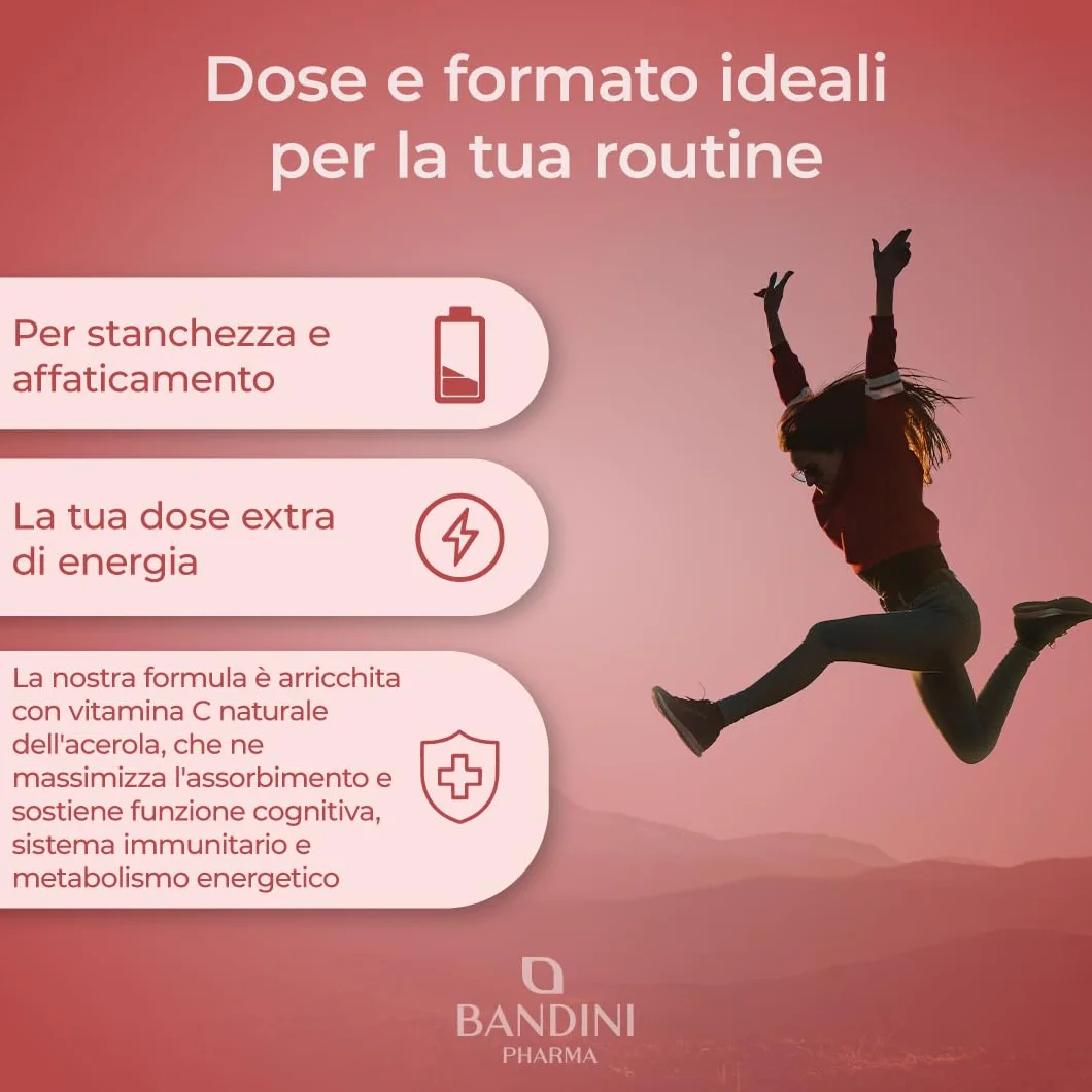 Bandini® Ferro Bisglicinato 80mg + Vitamina C 180 Capsule Vegan (Scorta di oltre 6 Mesi) - Contribuisce al Normale Metabolismo Energetico - Altamente Assimilabile e Biodisponibile - Iron + Vit C 160mg