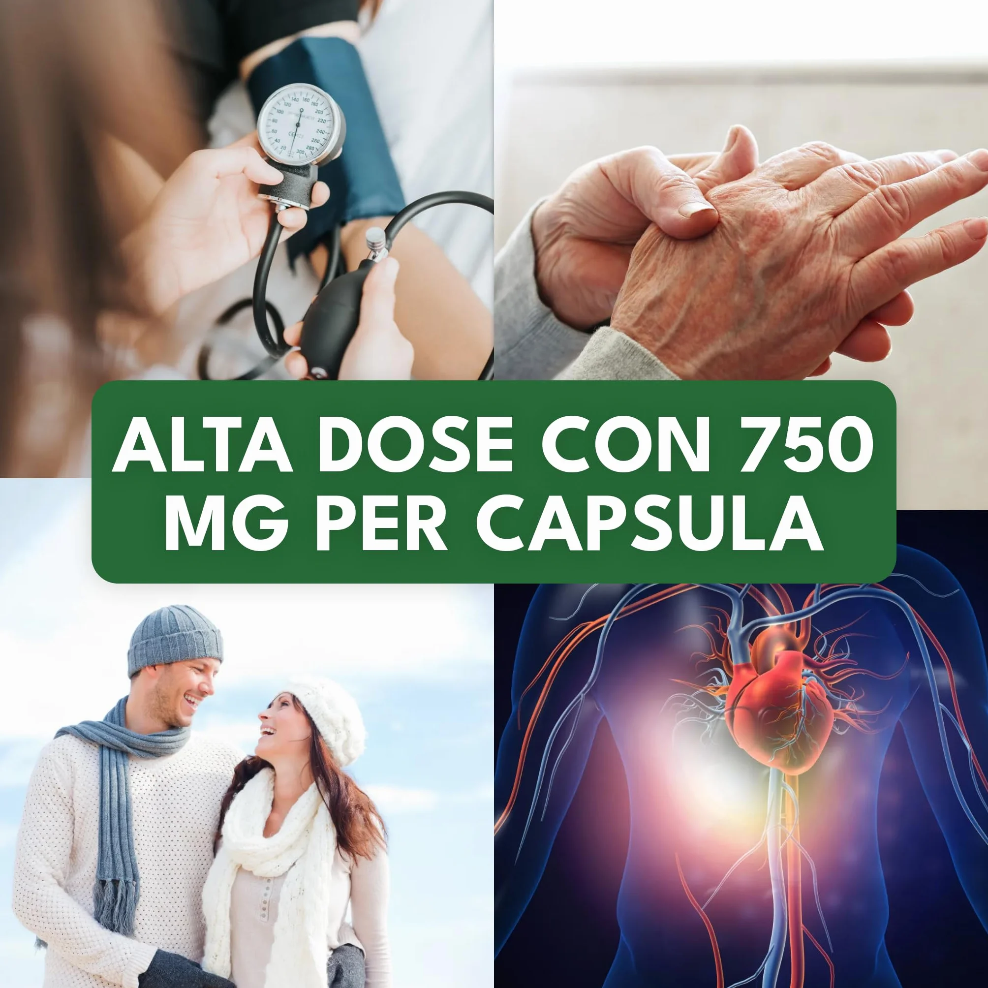 Green Naturals® Aglio Nero – Alto dosaggio 750 mg (estratto 15:1) – Equivalente a 11.250 mg per dose giornaliera – Black Garlic – 180 capsule
