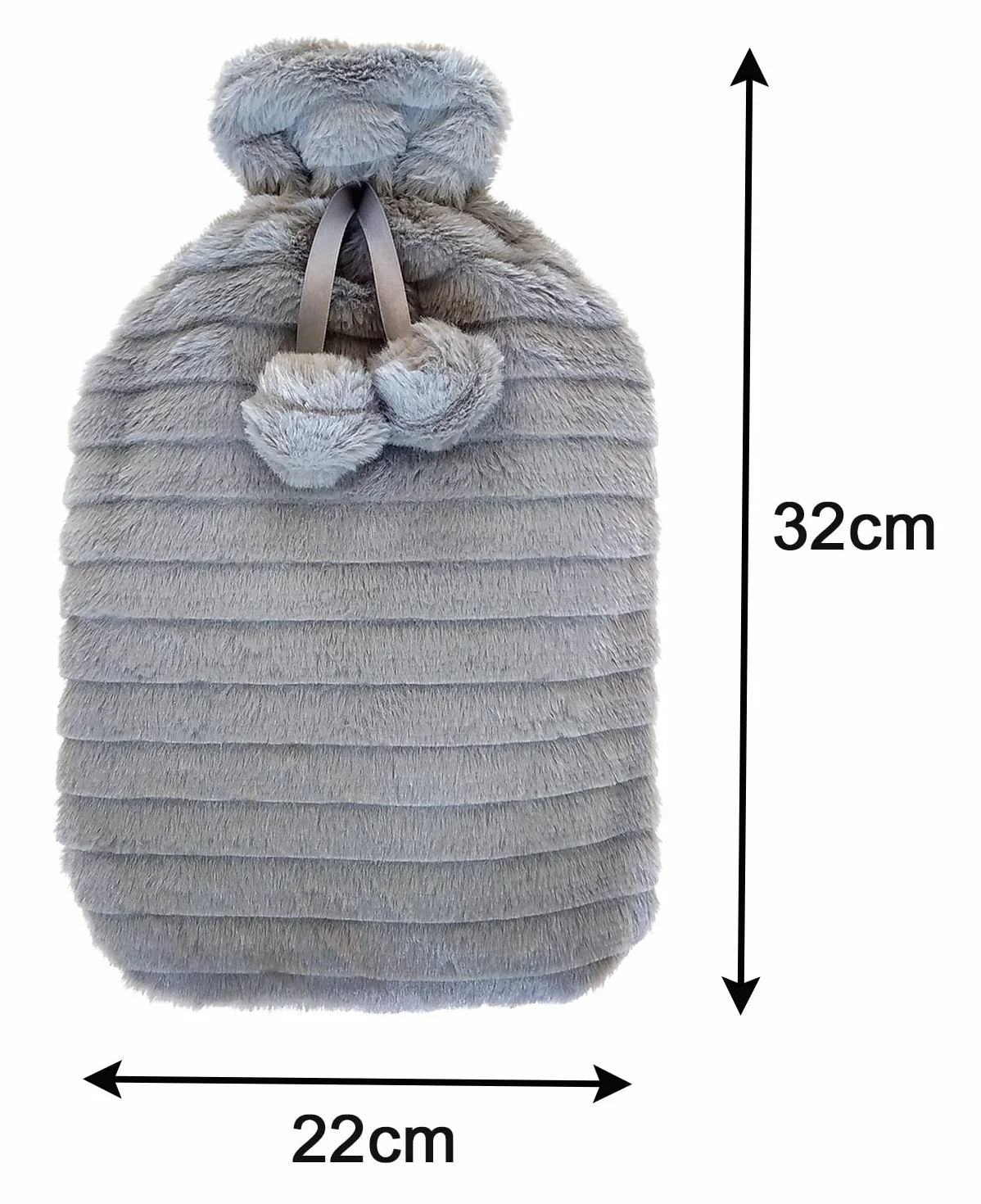 Borsa Termica a Semi per Microonde. Copertura in Peluche Rimovibile e Profumata alla Lavanda - Cuscino termico Riscaldante Lavabile per Dolore o Riscaldare il Letto (grigio)