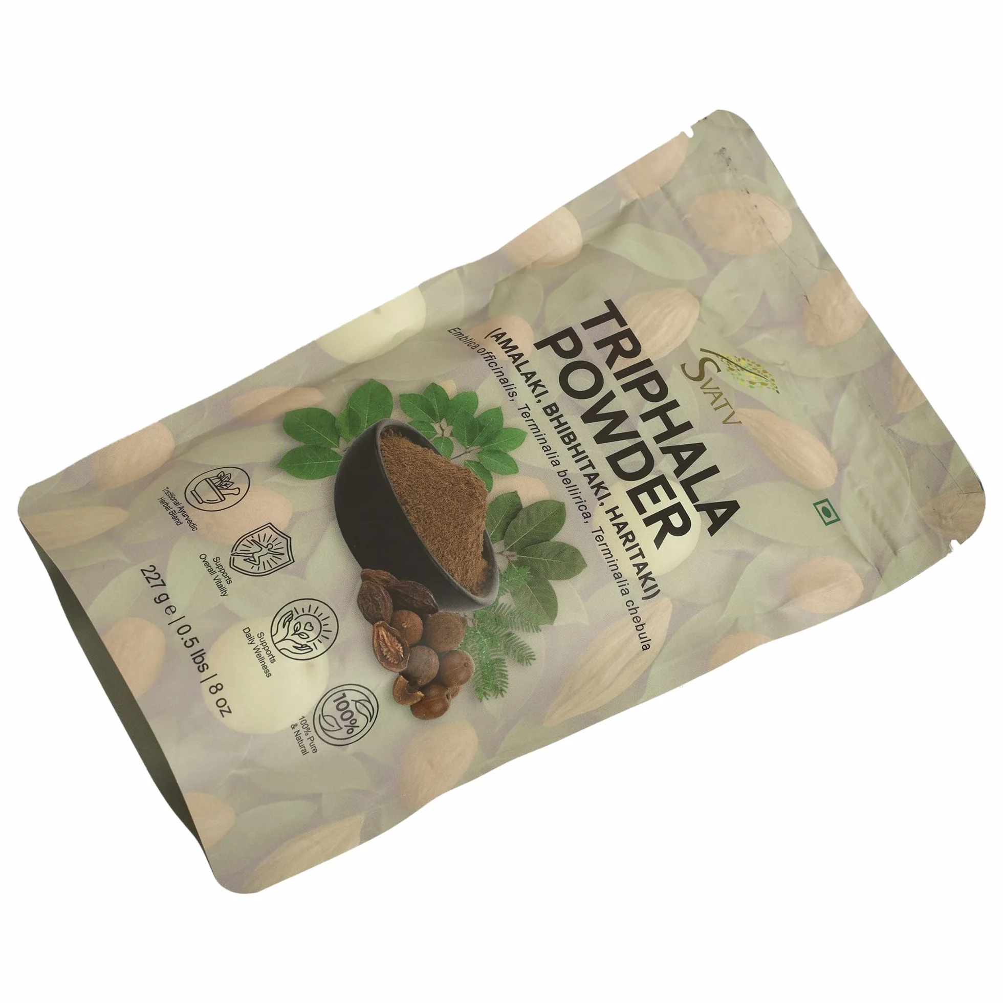 Triphala Powder 227g Formula of Amla, Haritaki & Bibhitaki – 8 Oz
