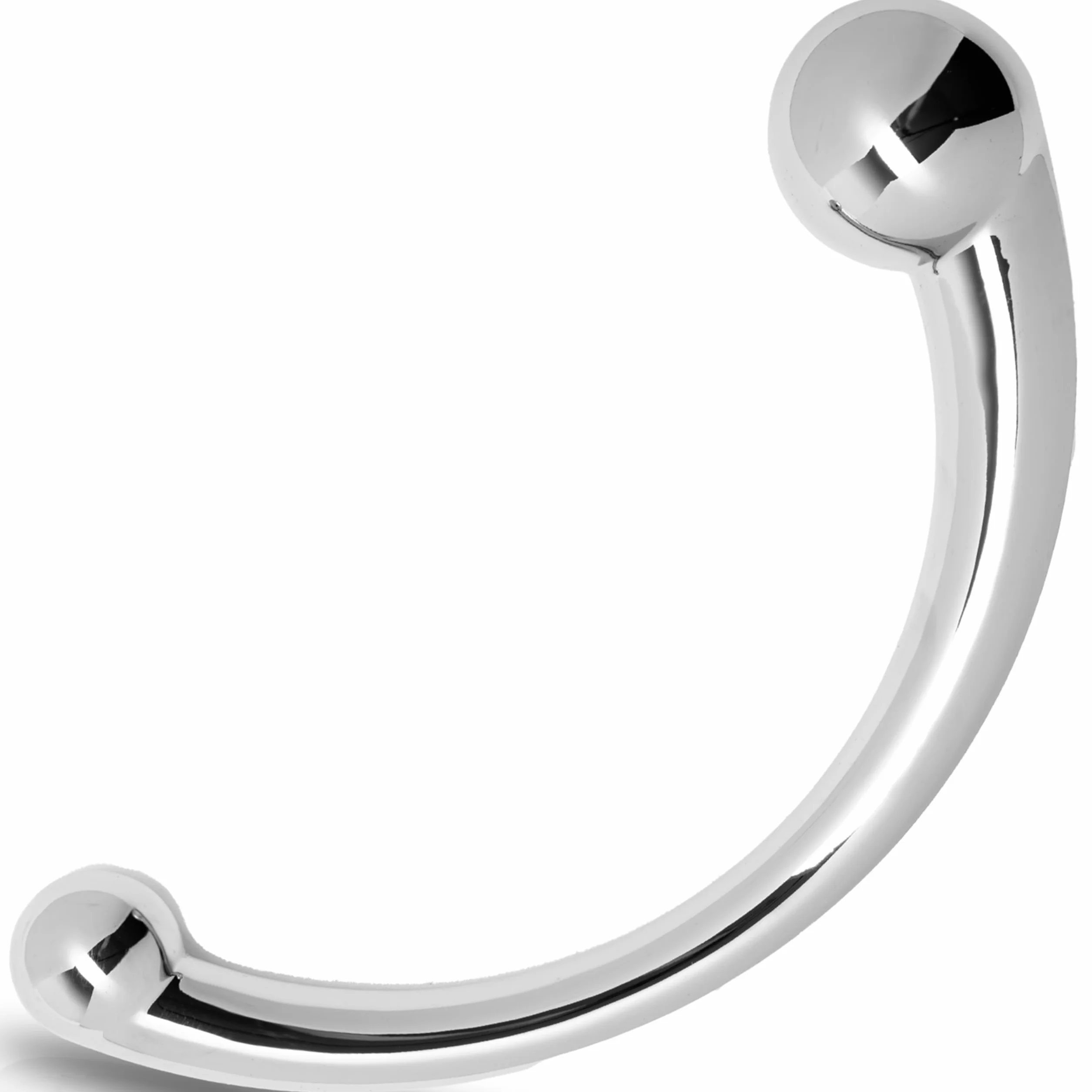 Doppio dildo anal plug in metallo 20 cm Dildo prostata doppio per uomini e donne dildo anale in acciaio sex toy dildo anale in metallo color argento Peso 510 g Dildo per uomini FOPS A110L