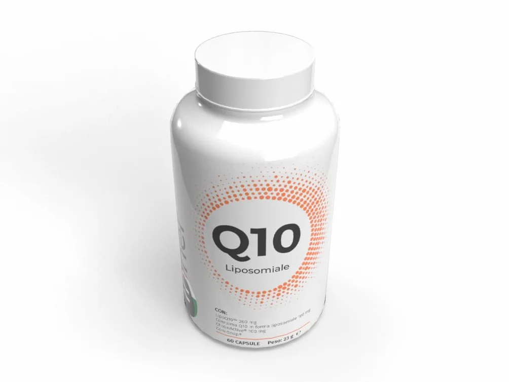 Inner Q10 Liposomiale 60 cps - Integratore Coenzima Q10 ad Alta Biodisponibilità per Azione Antiossidante, Energia Cellulare, Cuore e Performance