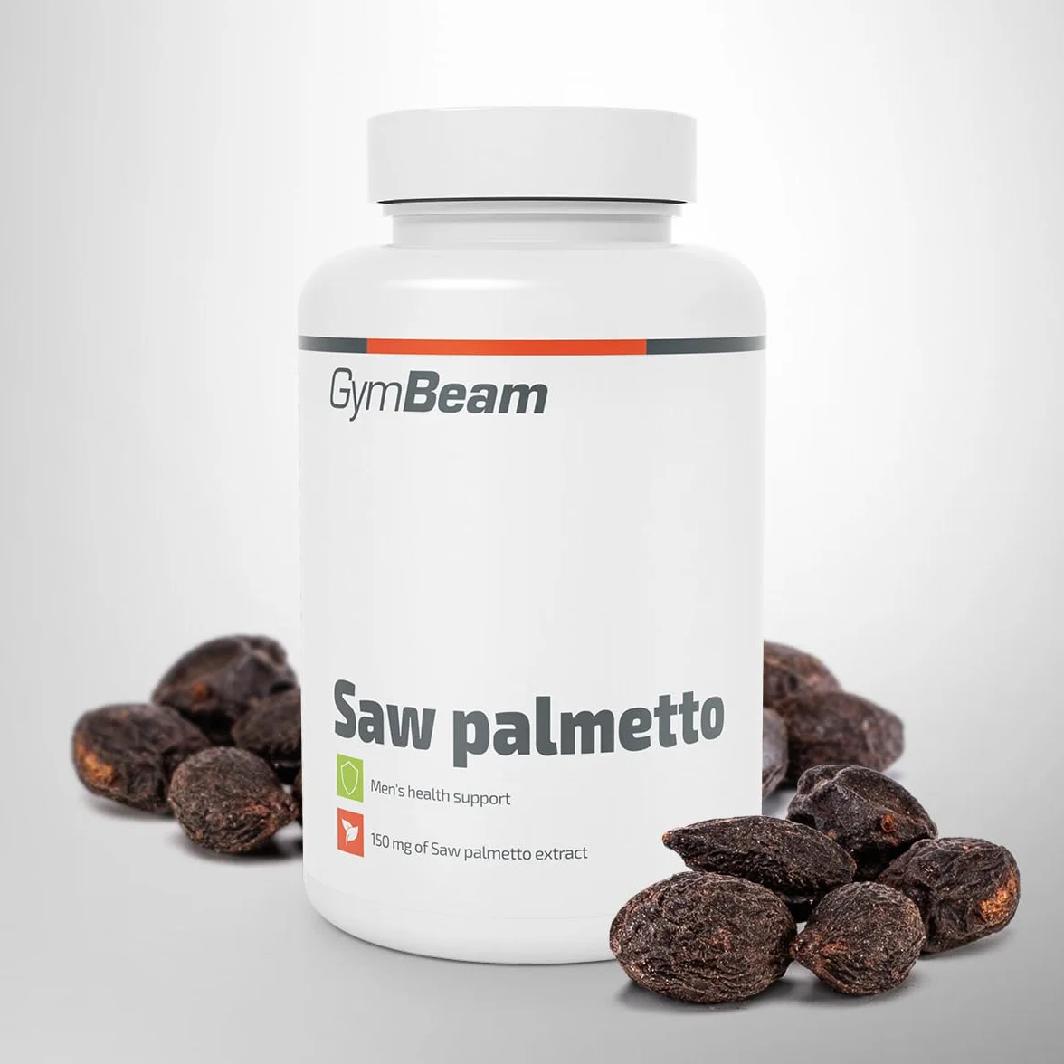 GymBeam Palmetto della Florida Capsule 150 mg - Estratto di Serenoa Repens - Integratore Vegano per il Benessere Maschile - 90 capsule