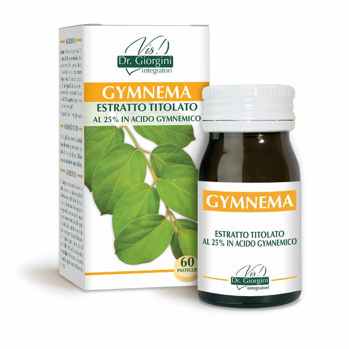 Dr. Giorgini Gymnema Estratto Titolato 25% Acido Gymnemico Pastiglie 30 g