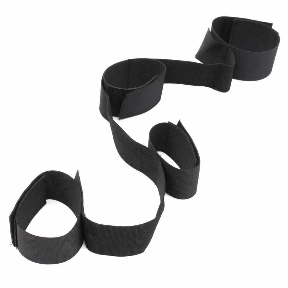 BONDAGERIE® Manette e Cavigliere in Nylon per Coppia Letto Sexshop