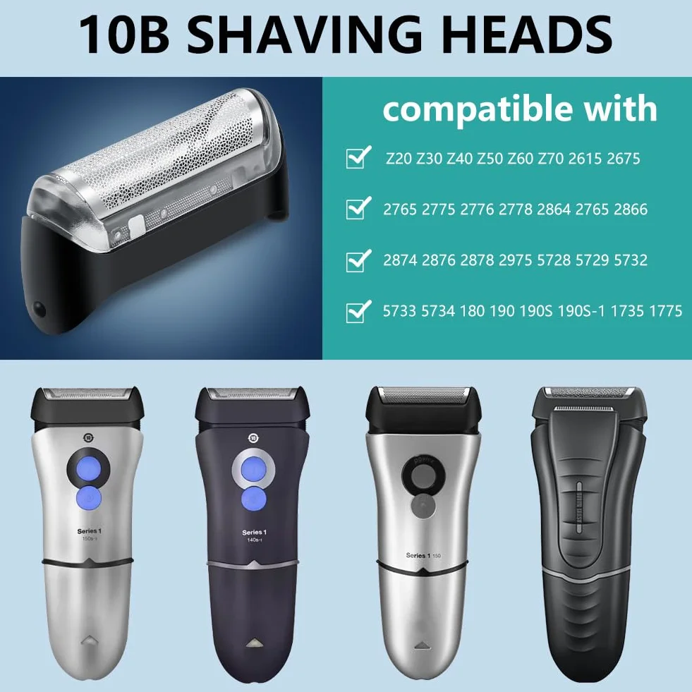 Braun Series 1 10B Testina di Ricambio per Rasoio Elettrico Barba 190 180 170 Z20 Z30