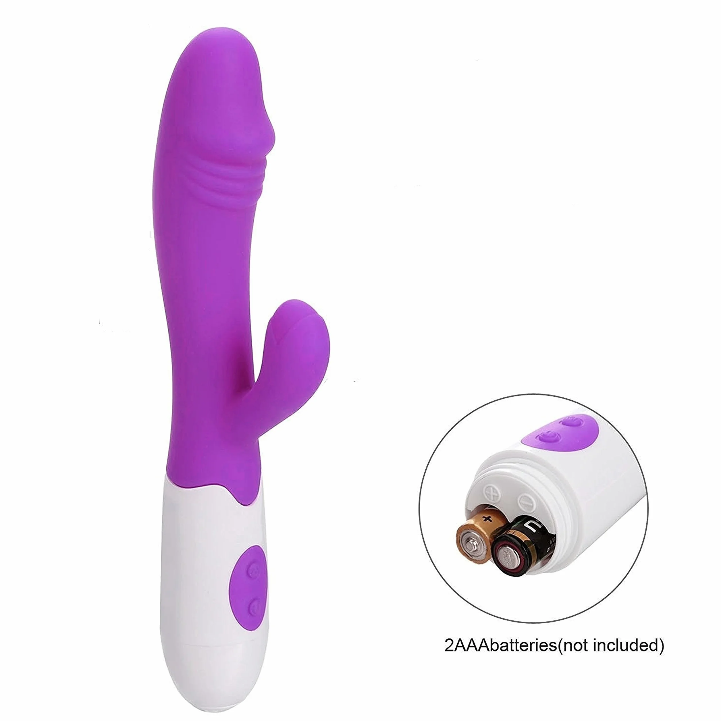 Vibratore Rabbit Stimolatore Clitoride Punto G ToyAmour T0002 Bunny Elegance per Doppia Stimolazione Vaginale e Anale